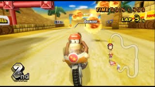 Mario Kart Wii - Diddy Kong - 150cc Leaf Cup - Mach Bike マリオカートWii - ディディーコング - 150cc リーフカップ-マッハ・バイク