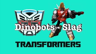 Transformers Characters Introductions -  G1 Dinobots Slag (GP HQ-02 Stop Motion Transformation)