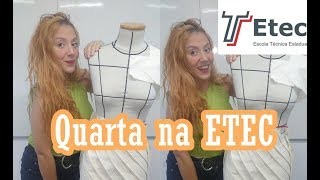 VLOG ETEC: QUARTA-FEIRA NO CURSO DE MODA