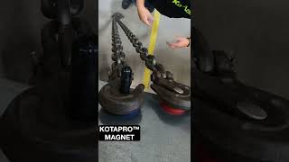 Strong Magnet Holds a Log Chain! Kota Pro Magnets! #shorts