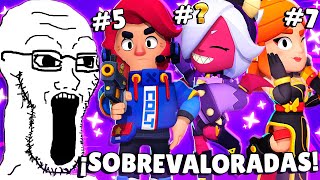 😕 TOP 13 SKINS MÁS SOBREVALORADAS DE BRAWL STARS ¿SON BUENAS EN VERDAD? 🙄