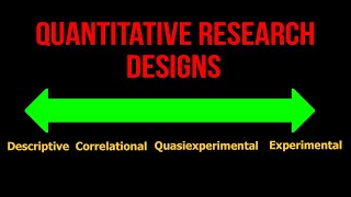 Types of Quantitative Research Designs