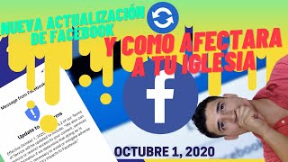 Nueva actualizacion de Facebook y como podria afectar a tu iglesia!!!