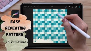 Easy repeating pattern brush in Procreate / Beginners tutorial