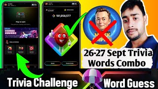 26 Sept BLove Dapp Trivia & Words Guess Combo | blove dapp trivia challenge | blove dapp word combo