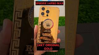 iphone 14pro max Rolex Real Gold Edition Tempered glass #shorts #feed