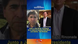 En Radio Rinconada junto a John Rivas, Presidente de la JJVV Pedro Montt Los Carrera - San Rosendo.