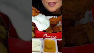 CHICKEN TENDERS & RANCH #asmr #chickfila #food #chicken