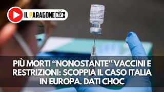 Più morti “nonostante” vaccini e restrizioni: scoppia il caso Italia in Europa. Dati choc