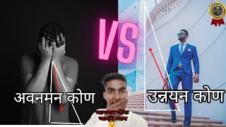 उन्नयन कोण और अवनमन कोण  | trigonometry |  #shorts #ytshorts