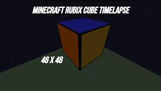 I BUILT THE LARGEST 1x1 RUBIX CUBE IN MINECRAFT!! [Timelapse]