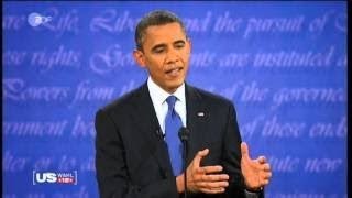 1st 2012 US Presidential Debate Obama VS Romney TV Duel GERMAN DEUTSCH [ZDF, 04.10.2012] S