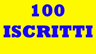 100 ISCRITTI! GRAZIE A TUTTI