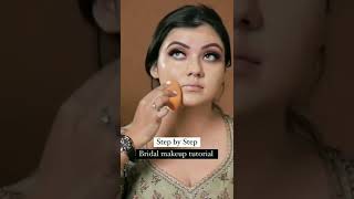 how to do bridal makeup tutorial | step by step bridal makeup tutorial #bridal #bridalmakeup #shorts