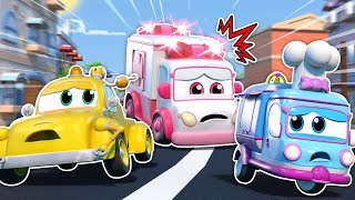 Watch out! AMBULANCE is out of control! | Car Repair | Kid Cartoons | Trucks Videos