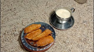 Coffee with Bajji Recipe/How to do Coffee Bajji...in Mini Cooking....@Cute Maddy Shalini