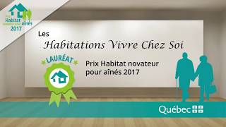 Les Habitations Vivre Chez Soi remportent le prix Habitat novateur pour aînés!