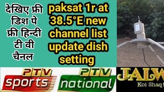 paksat 1r at 38.5°E new channel list update dish setting ! ! news dish fast