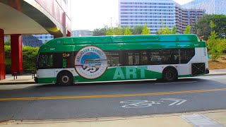 Arlington Transit ART: 2022 New Flyer Xcelisor 🔷XN40 🔷#5407 on Route 43 leaving from Crystal city