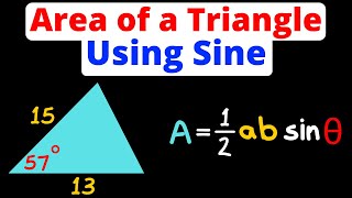 Area of Any Triangle Using Sine | Geometry | Trigonometry | Eat Pi