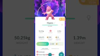 Transferring a shiny Hypno in Pokemon GO