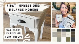 Can you use enamel paint on furniture? | Trying Melange Modern!