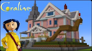 How To Build The Pink Palace Apartments In Minecraft "Coraline"