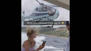 When your billionaire friend says Hi😂😂, #billionaire #friends #shorts