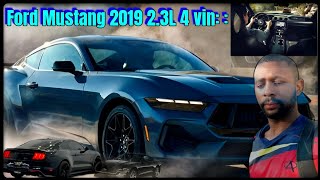 "The 2019 Ford Mustang 2.3L 4 vin:.The sleek, #nasautoblackmechanic