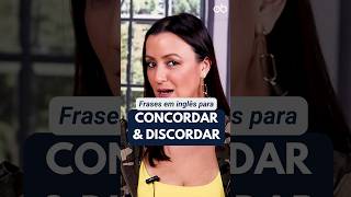 Inglês em 1 min 🇺🇸 Frases essenciais para concordar e discordar #ingles