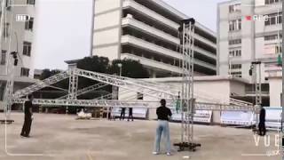 How to setup truss system with Hand hoist ?