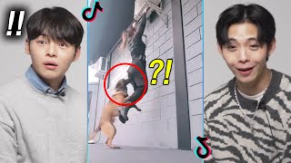 Korean Guys React to U S Police Officer TikTok