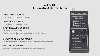 mAT-10 Automatic Antenna Tuner - Feature Overview