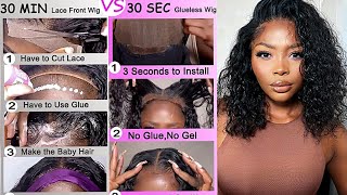 Slay in Seconds! Glueless Wig Install & Style Tutorial