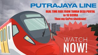 MRT PUTRAJAYA real time Kuchai to 16 Sierra #mrt #kualalumpur #rapidkl #trains