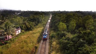 Mangalore Mumbai Rocket Express vs Mavic Mini! See who wins the race! | Konkan Railway