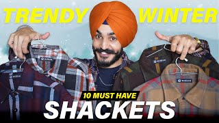 10 FASHIONABLE Shackets MUST Buy this Winter🔥🔥 - SUPER STYLISH SHACKETS!!🔥 Winter Essentials (2023)