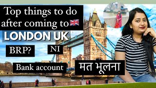 Top things to do after coming to UK 🇬🇧| Don’t forget to do these👉#uk #lifeinuk #ukvisa