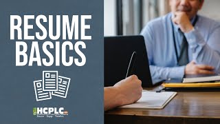 Resume Basics