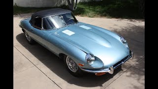 1970 Jaguar E-Type 4.2 Roadster Driving / Ridealong