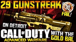 THIS IS HOW YOU START A NEW COD! 29 GUNSTREAK ON DETROIT W/ GOLD BAL AE