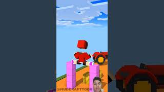 CARGO SKATES RUN With Jj sister & Jj #funnyshorts #fypシ #minecraftshorts