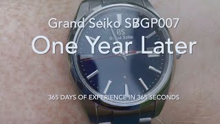 Grand Seiko SBGP007 - One Year Later