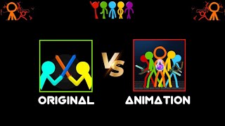 SUPREME DUELIST STICKMAN 🇻🇳 🇧🇷 ORIGINAL VS ANIMATION 🇺🇸 #stickman #shorts #animation @alanbecker