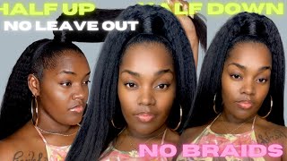 *NO LEAVE OUT NO BRAIDS* HALF UP HALF DOWN QUICK WEAVE | TATIAUNNA | Youth Beauty