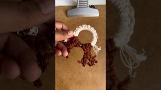 Colgante reno de macramé para navidad #macrametutorial #tips #macramediy