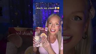 Trying mochi ice cream!🍨😋#asmr #shorts