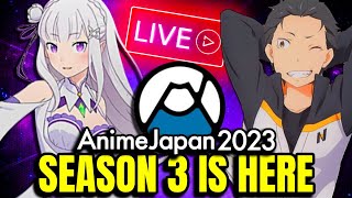 LIVESTREAM:  Re: Zero Season 3 is Here | Anime Japan 2023 Reaction