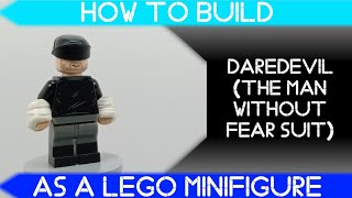 How to Build Daredevil (The Man Without Fear Suit) as a LEGO Minifigure