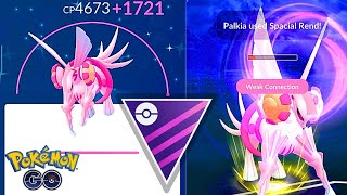 Level 50 Shiny 98% Palkia Origin in The Go Battle League in The Master League